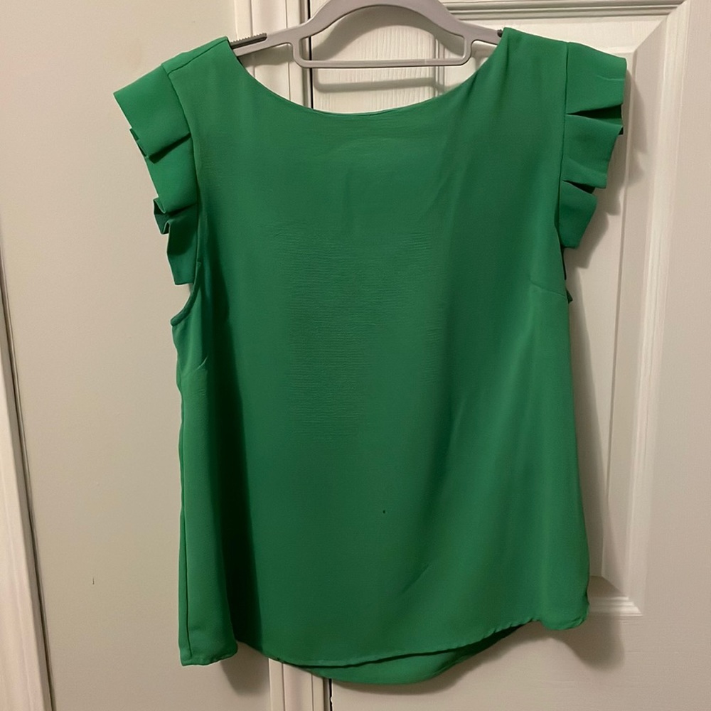 Green blouse